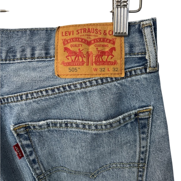 LEVI'S STRAUSS & CO Men 505 Regular Straight A Jeans - Picture 4 of 5